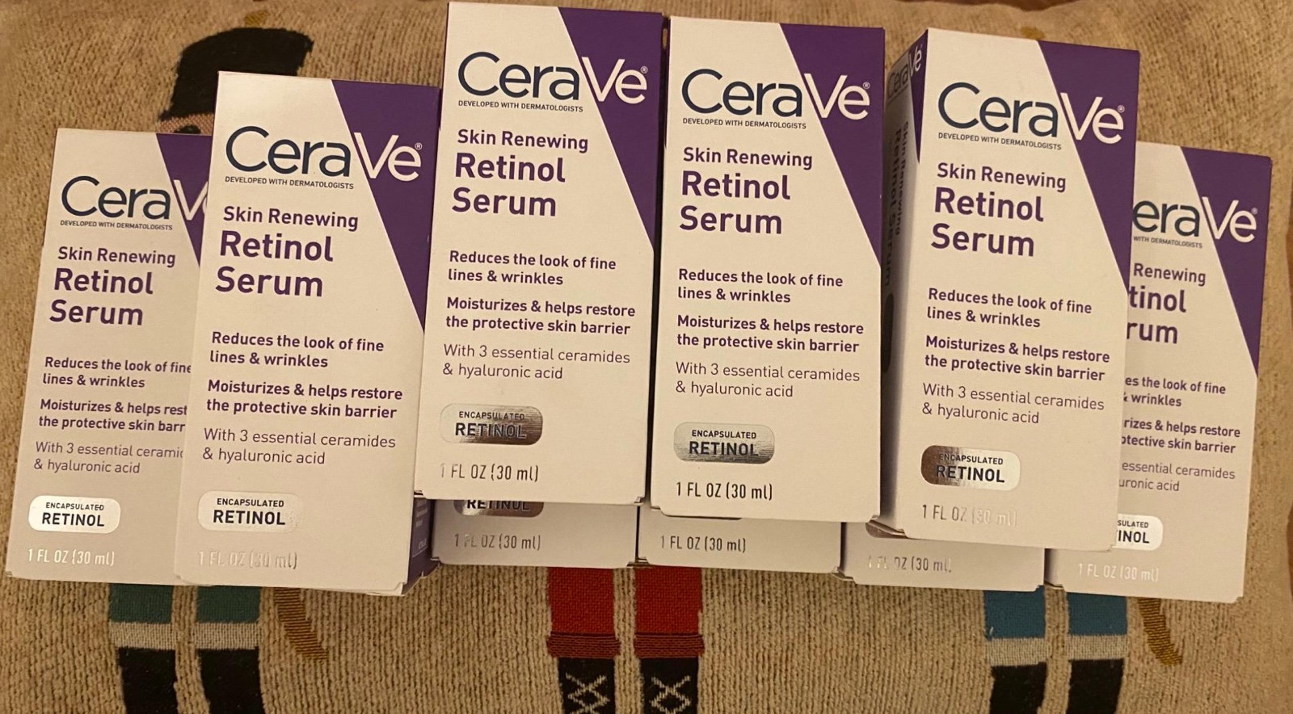 10X CERAVE SKIN RENEWING RETINOL SERUM 1 FL OZ (30ml)