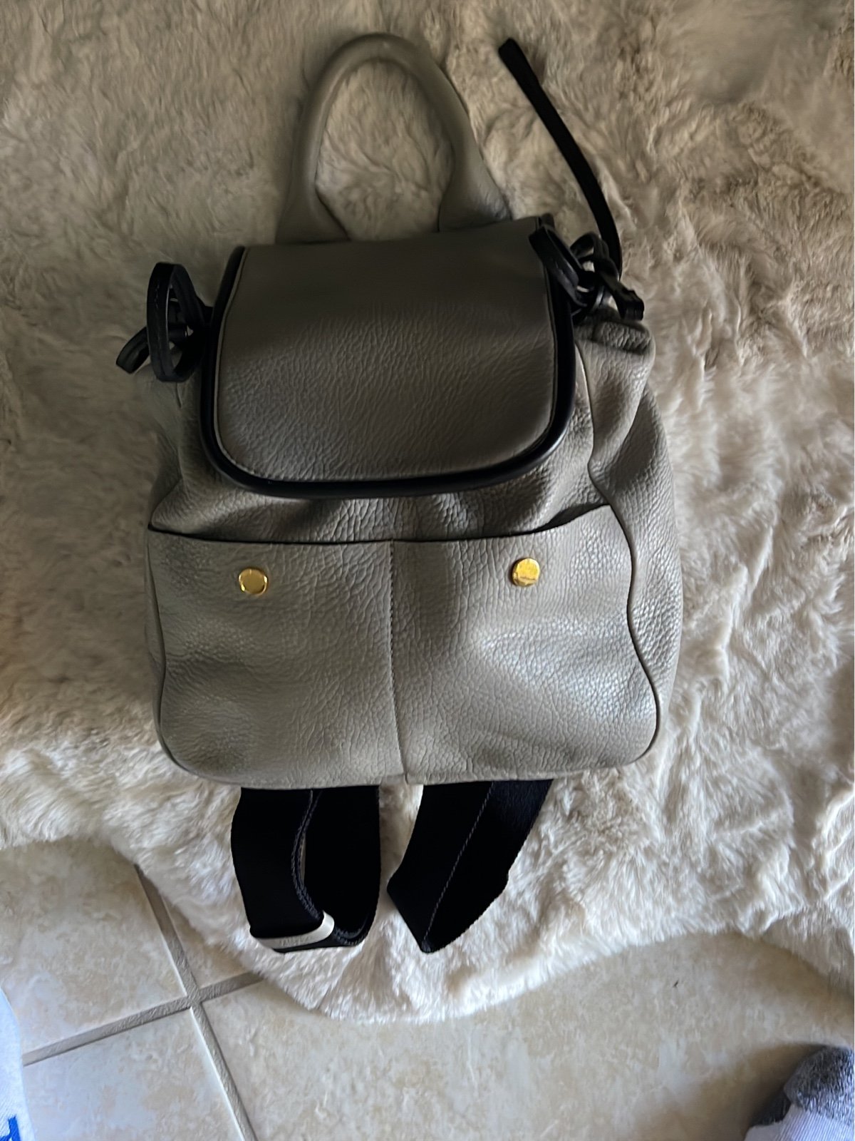 Marni soft leather bag pack