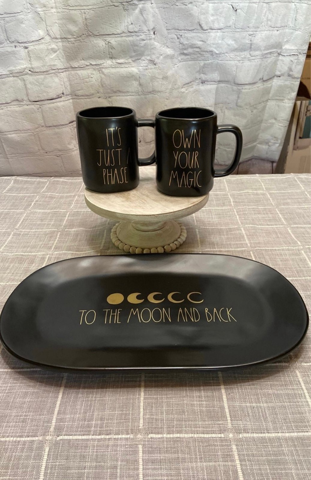 Rae Dunn 3-piece set Moon & Sun