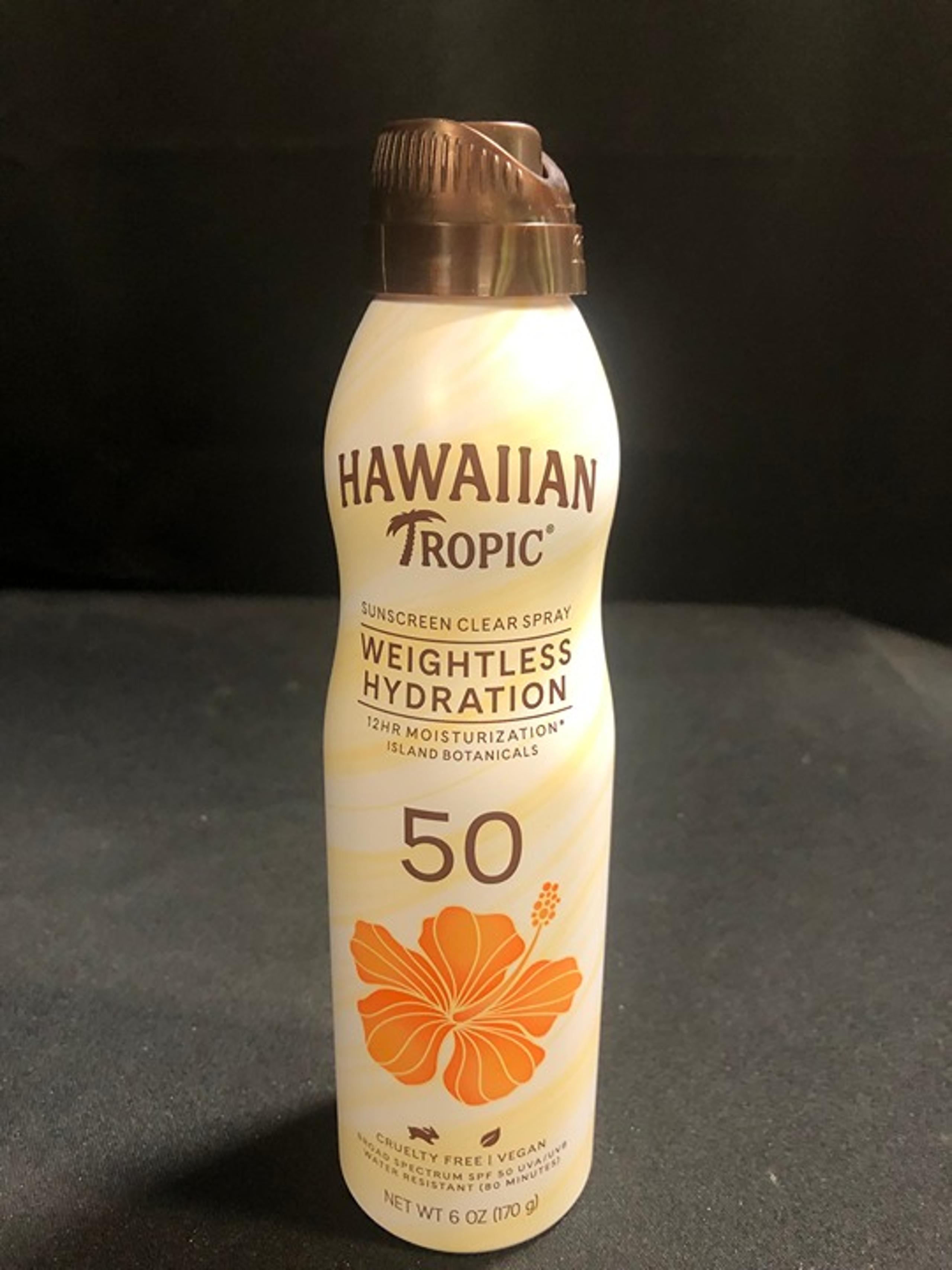 Hawaiian Tropic Weightless Hydration Spray Sunscreen SPF 50 6oz Exp 8/25