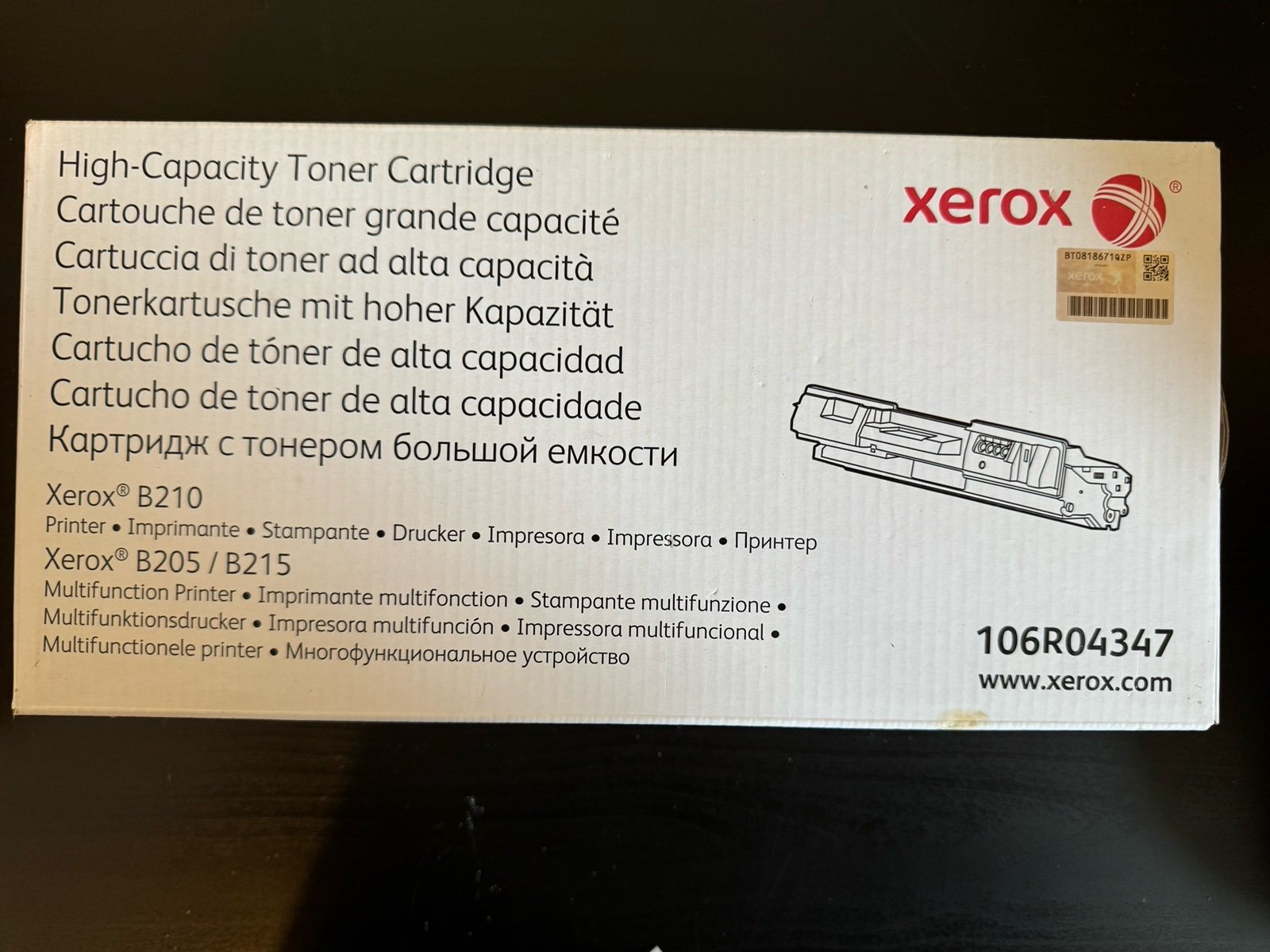 Xerox 106R04347 Black High Yield Toner Cartridge