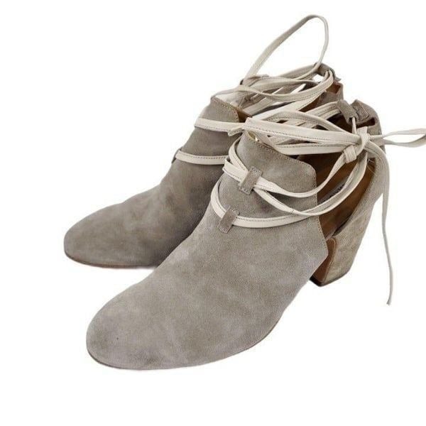 Alberto Fermani Tan Suede Lace Up Boots