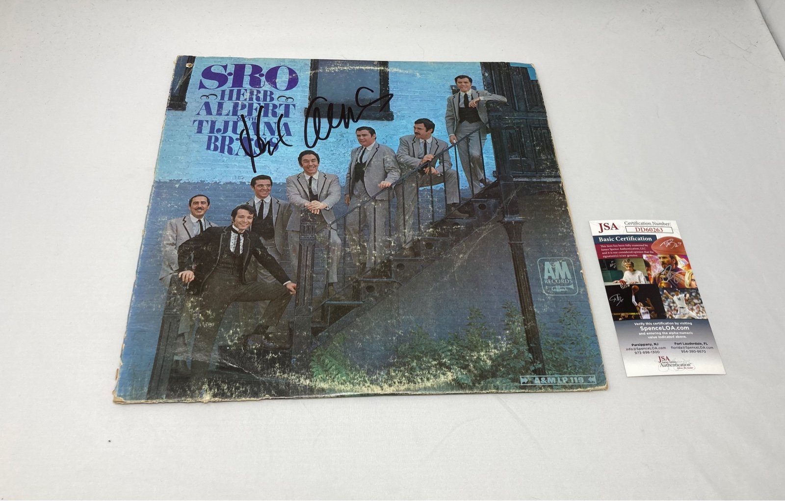 Herb Alpert signed SRO Album JSA COA