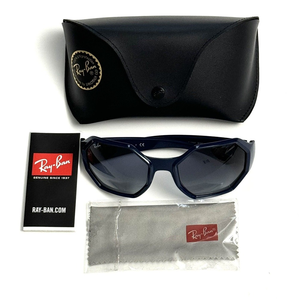 Ray-Ban RB4337 Unisex Sunglasses Navy Blue 6197 / 4L Shades 59-21-125 Italy