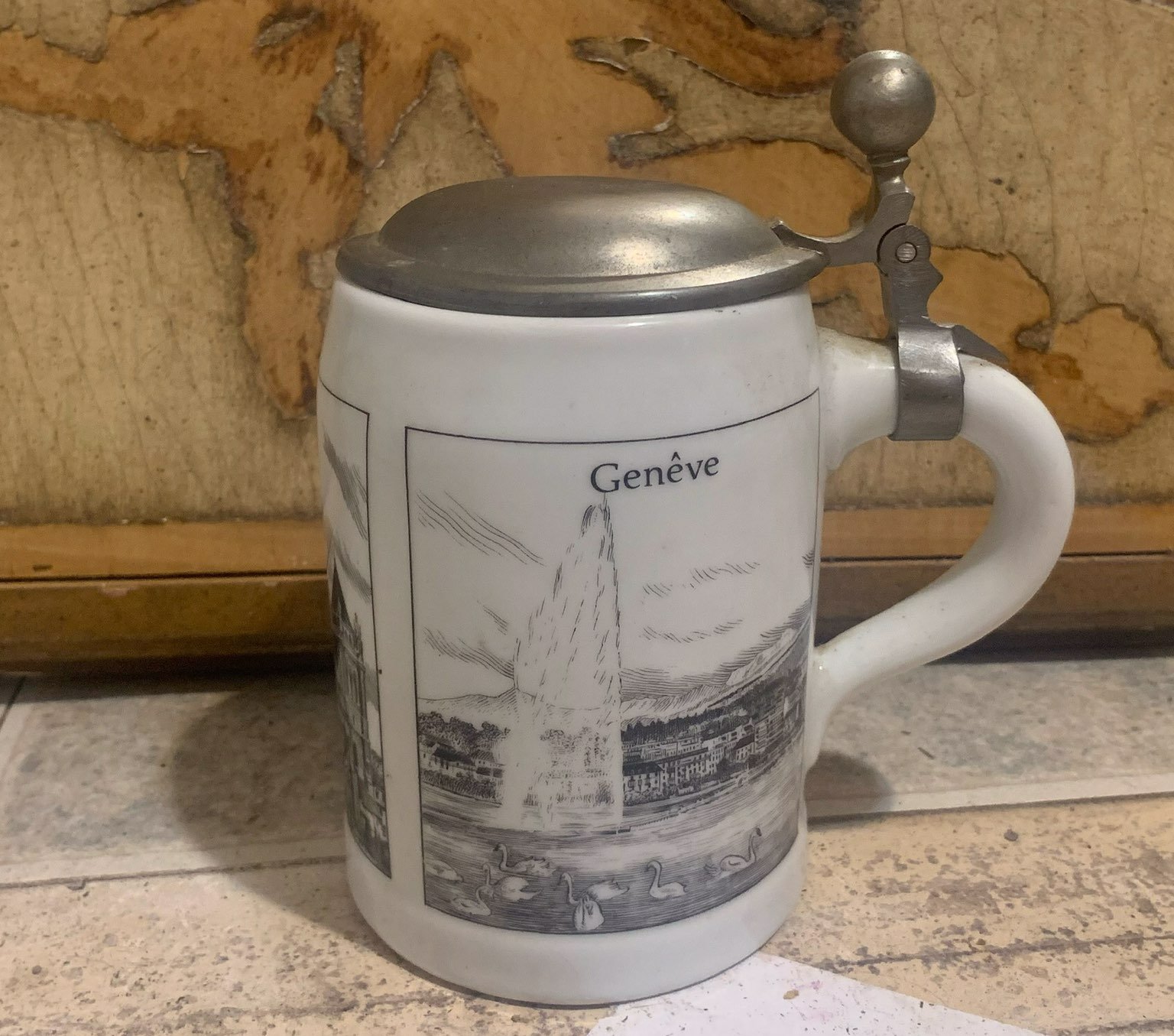 Vintage Genêve beer stien