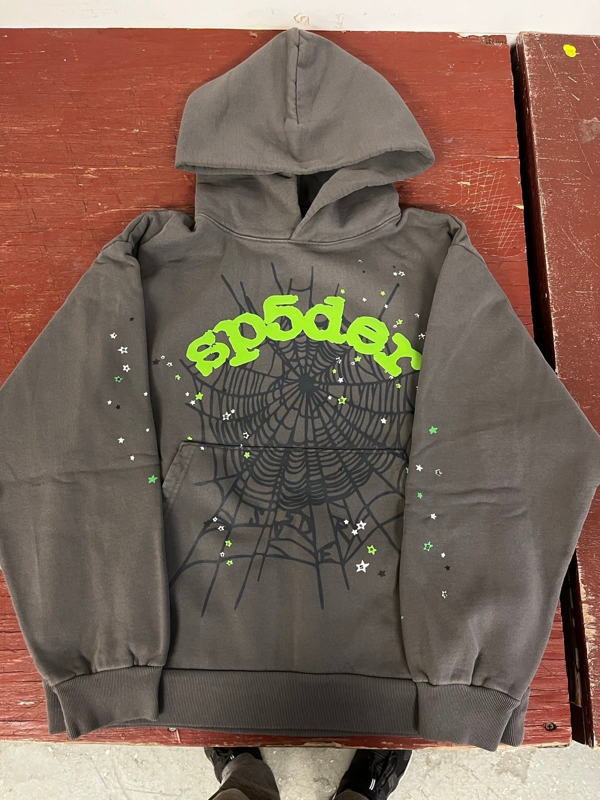 Spider Hoodie Slate Gray