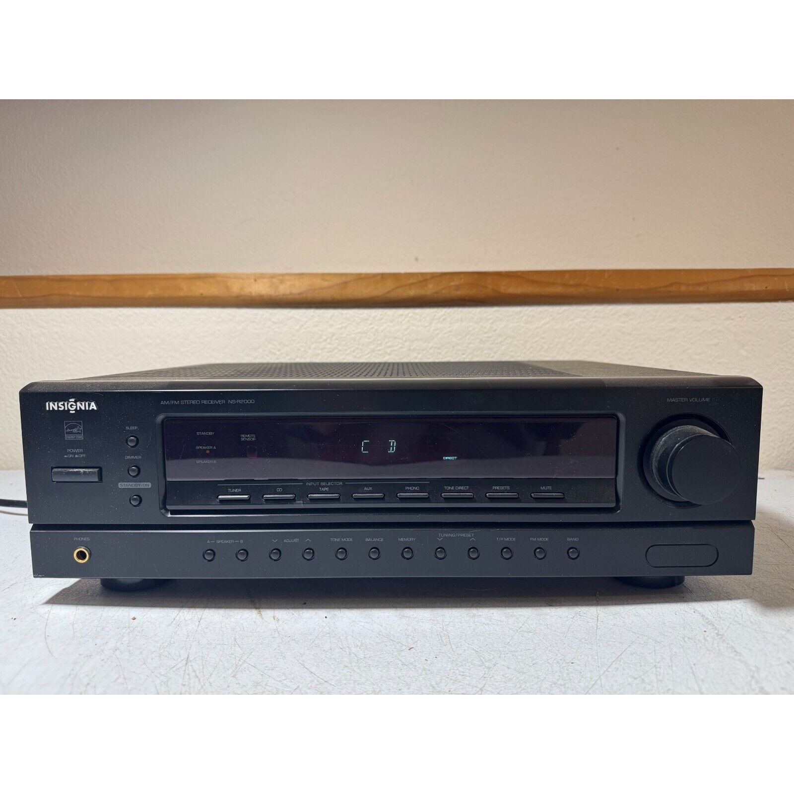 Insignia NS-R2000 Receiver HiFi Stereo Vintage 2 Channel Radio Phono Home Audio