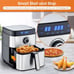 MOOSOO 5.2Qt Air Fryer, Touchscreen Control Panel, 8 Preset Modes, Air Fryer C
