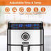 MOOSOO 5.2Qt Air Fryer, Touchscreen Control Panel, 8 Preset Modes, Air Fryer C