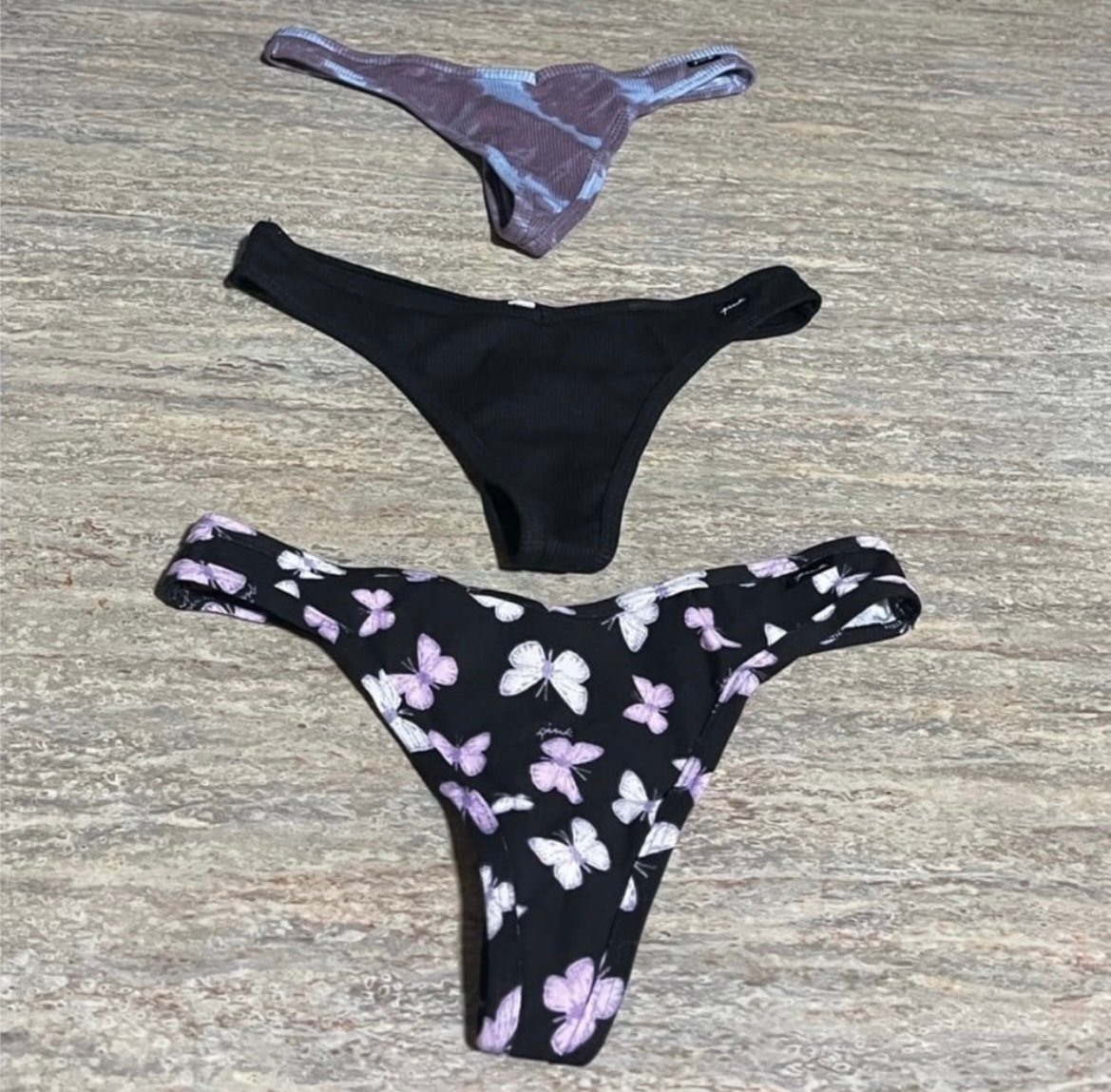3-PINK Victoria’s Secret Thong Panties Set