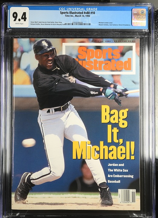 CGC 9.4 GRADE Sports Illustrated March 14, 1994 Michael Jordan Baseball