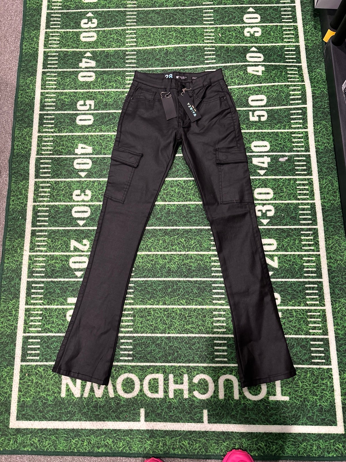 Men’s jeans stacked