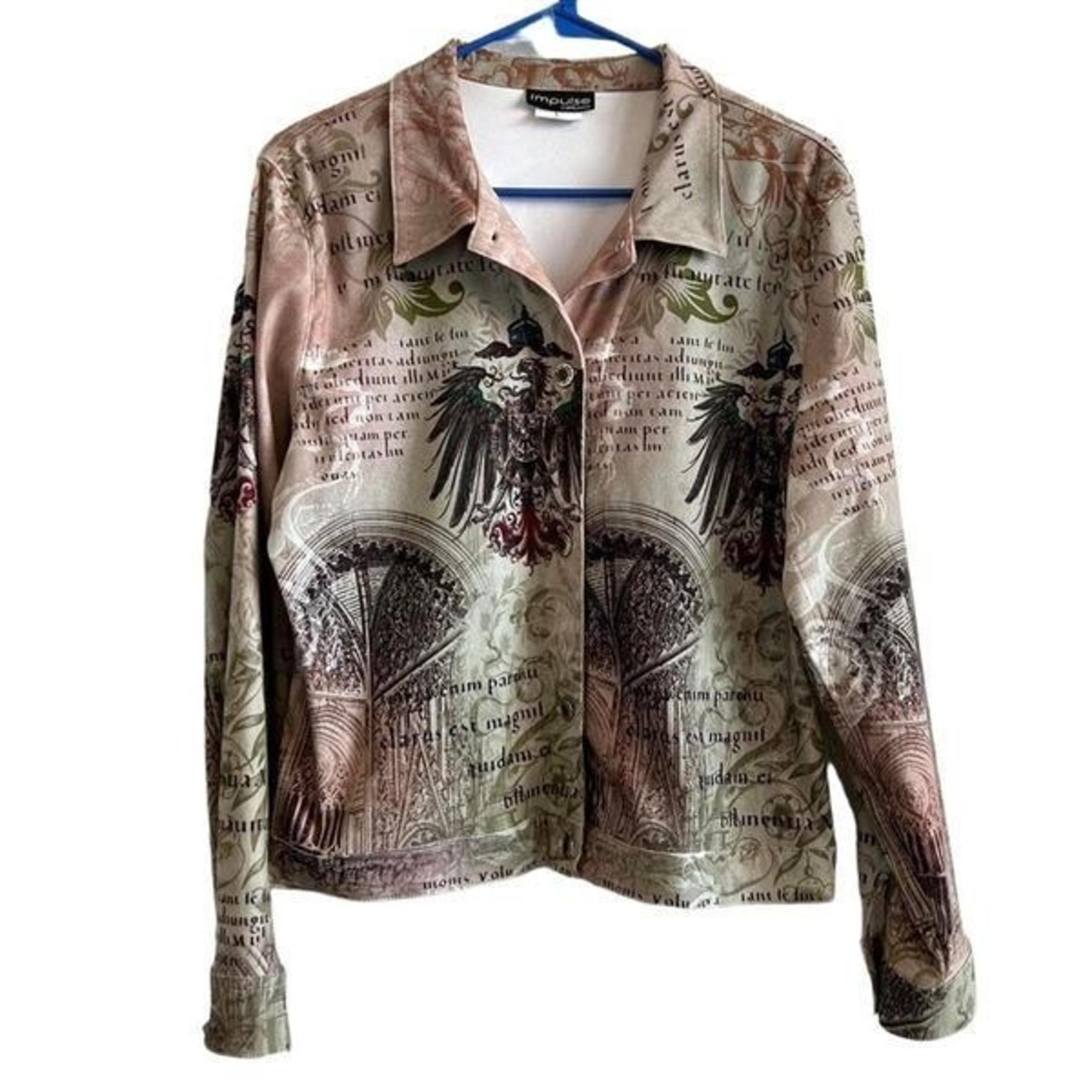 Vintage Impulse California size M jacket ornate buttons.