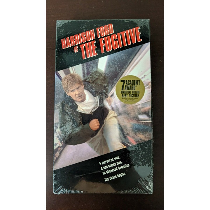 Harrison Ford Is The Fugitive VHS Tape 1993 NEW Sealed w WB Watermark gradable