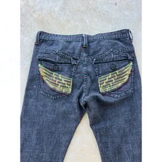 Vintage Azzure Y2K Baggy Hip Hop Skater Denim Jeans A3