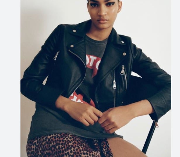 ⭐️ UO Faux Leather Cropped Moto Biker Bike Grunge Goth Rock Hipster Hip Jacket