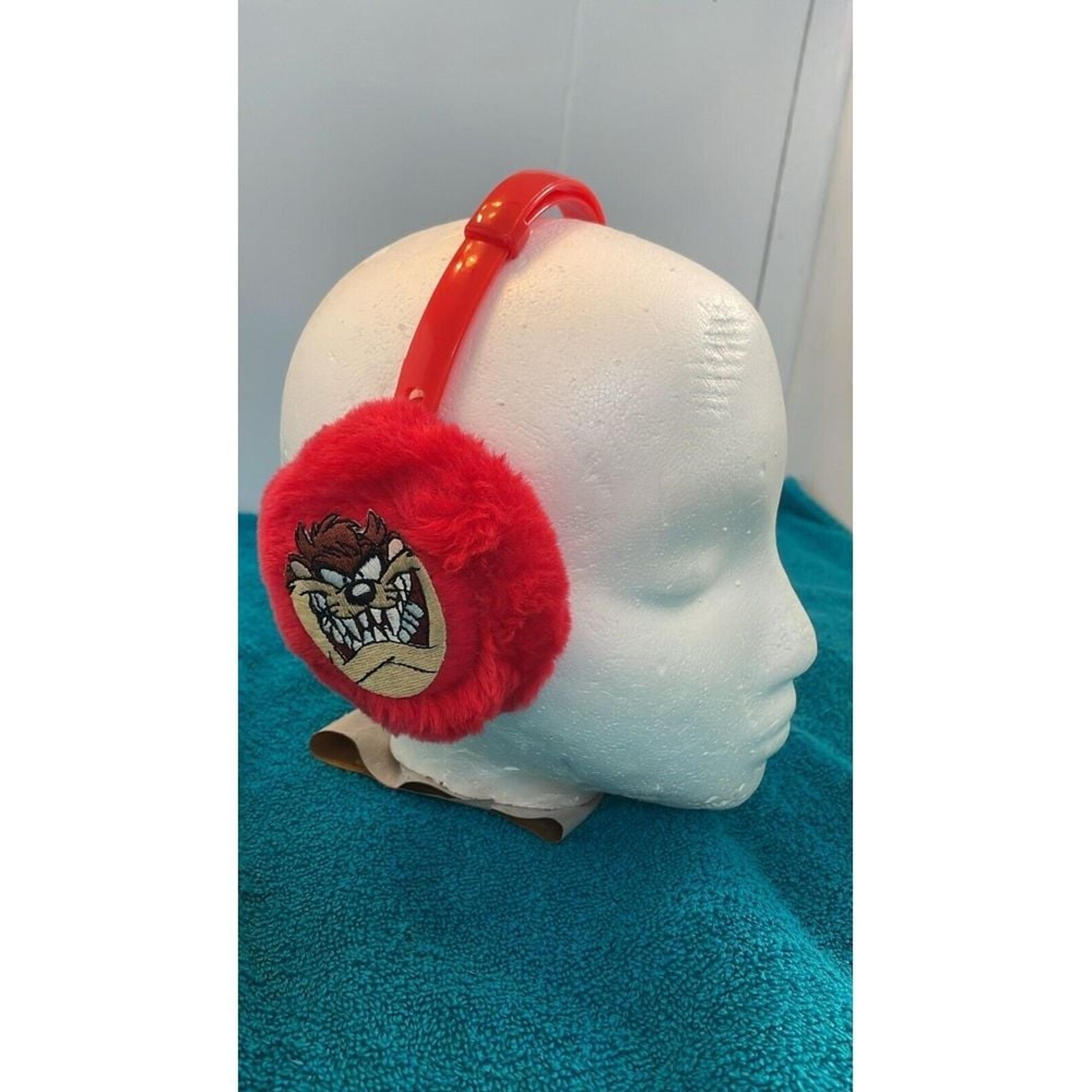 Unisex Kids Looney Tunes Red Taz VTG EAR MUFFS Winter Headwear