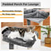 Road Cat Scratching Post Bed, Featuring with Soft Perch Sisal-Covered