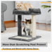 Road Cat Scratching Post Bed, Featuring with Soft Perch Sisal-Covered