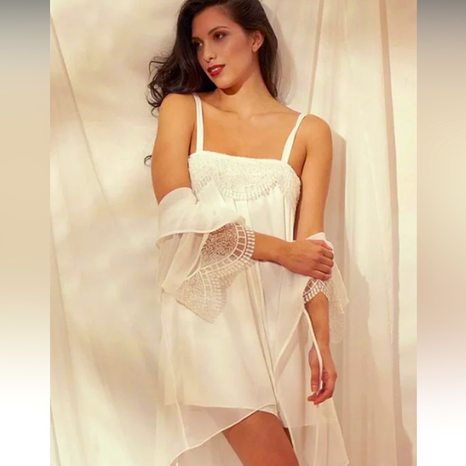 Rya Primrose beaded Chemise Nwt M 135