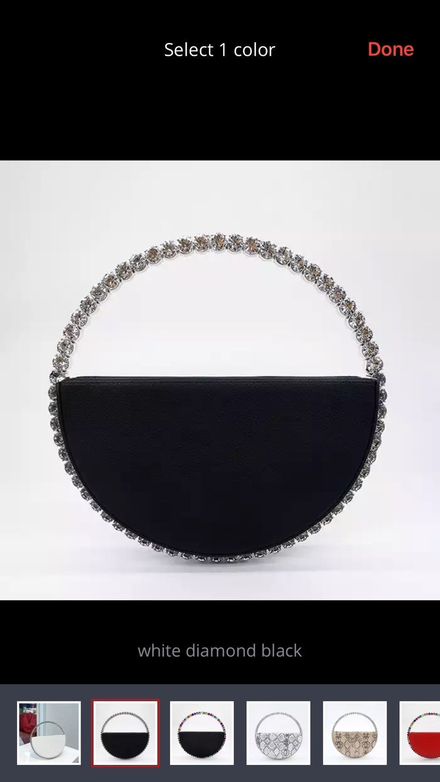Circle drip handbag