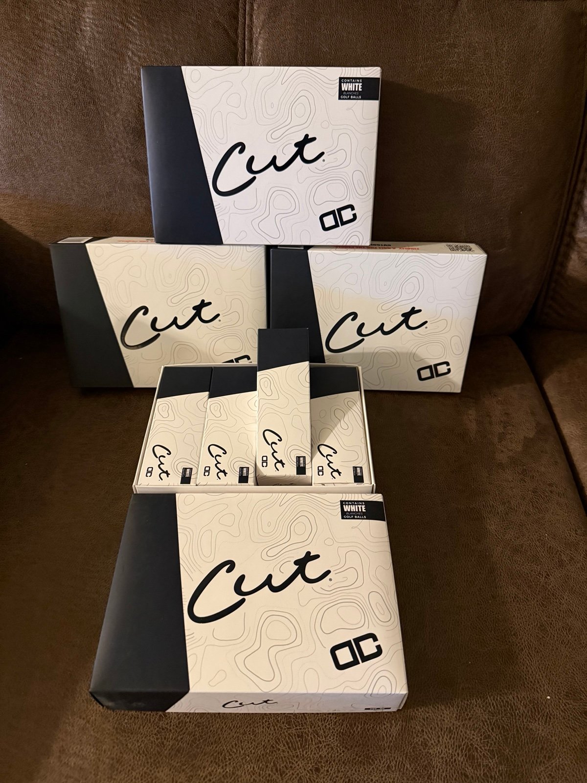 CUT Dual Core White 4-Piece Urethane Golf Balls - 4 Packs Of 12 (48 Balls Total)