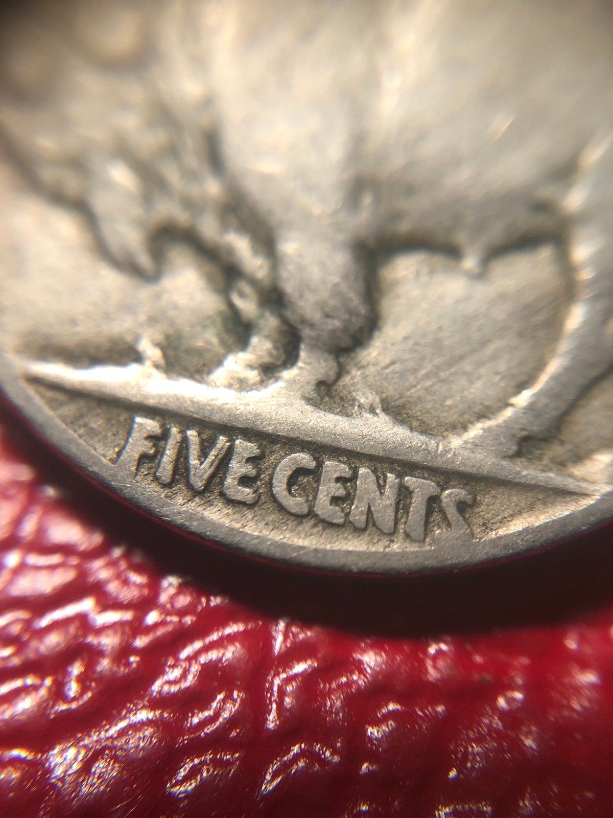 1935 Double Die Reverse Buffalo Nickel