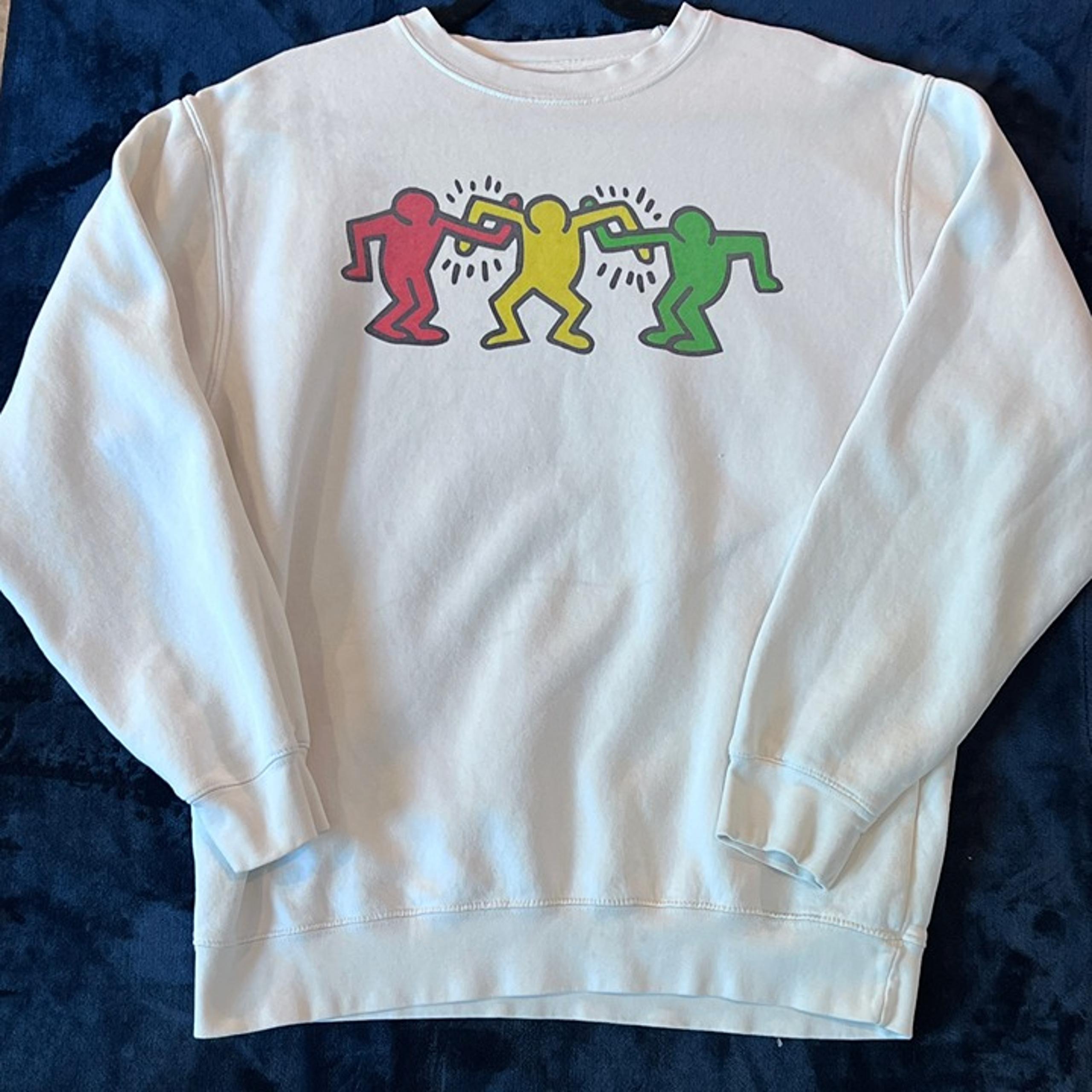 Keith Haring Pop Art Crewneck Sweatshirt Size S Lane Seven Ripple Retro Streetwe