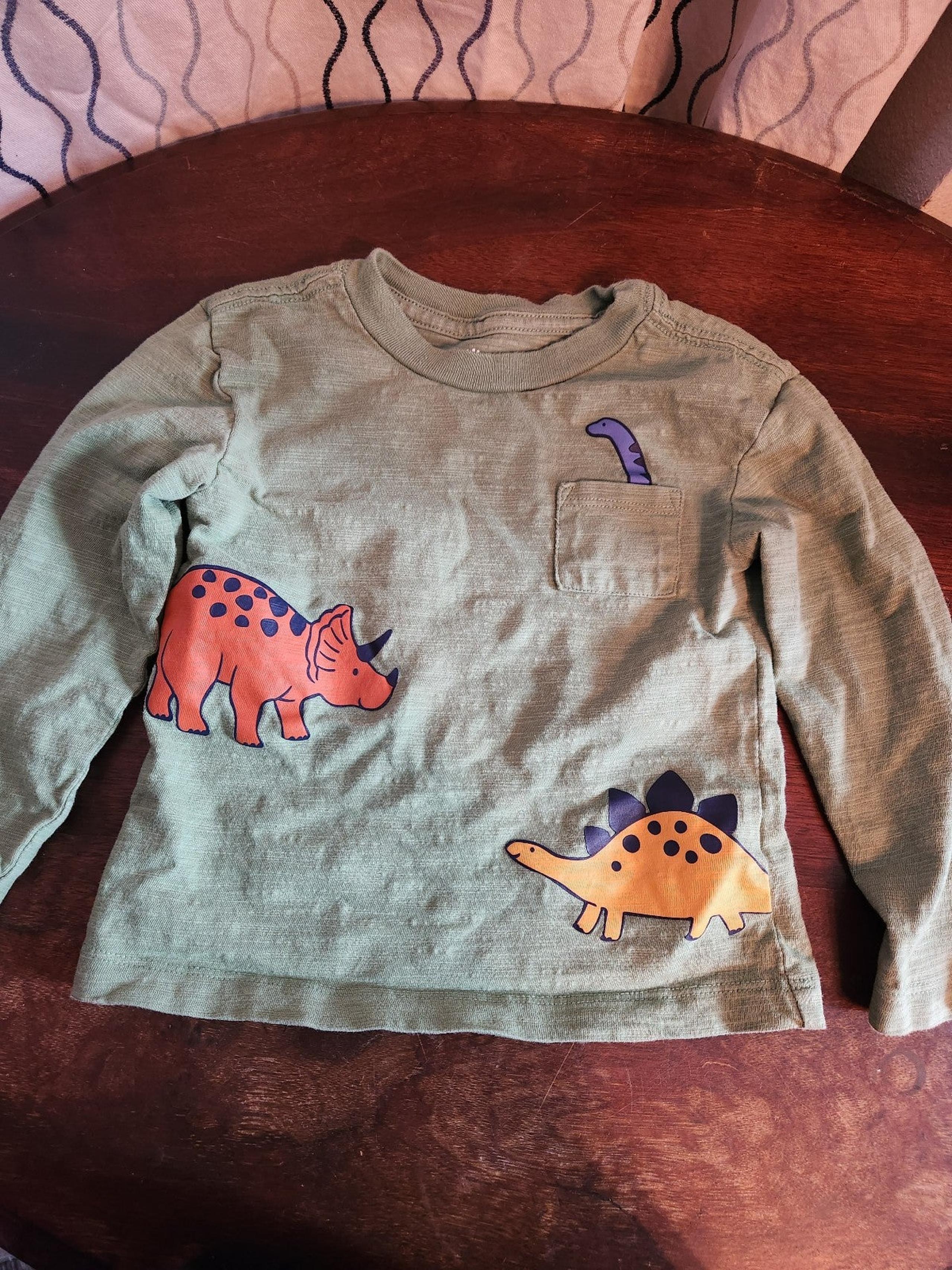 Little Me Long Sleeve Dinosaur 2T T-Shirt(A)