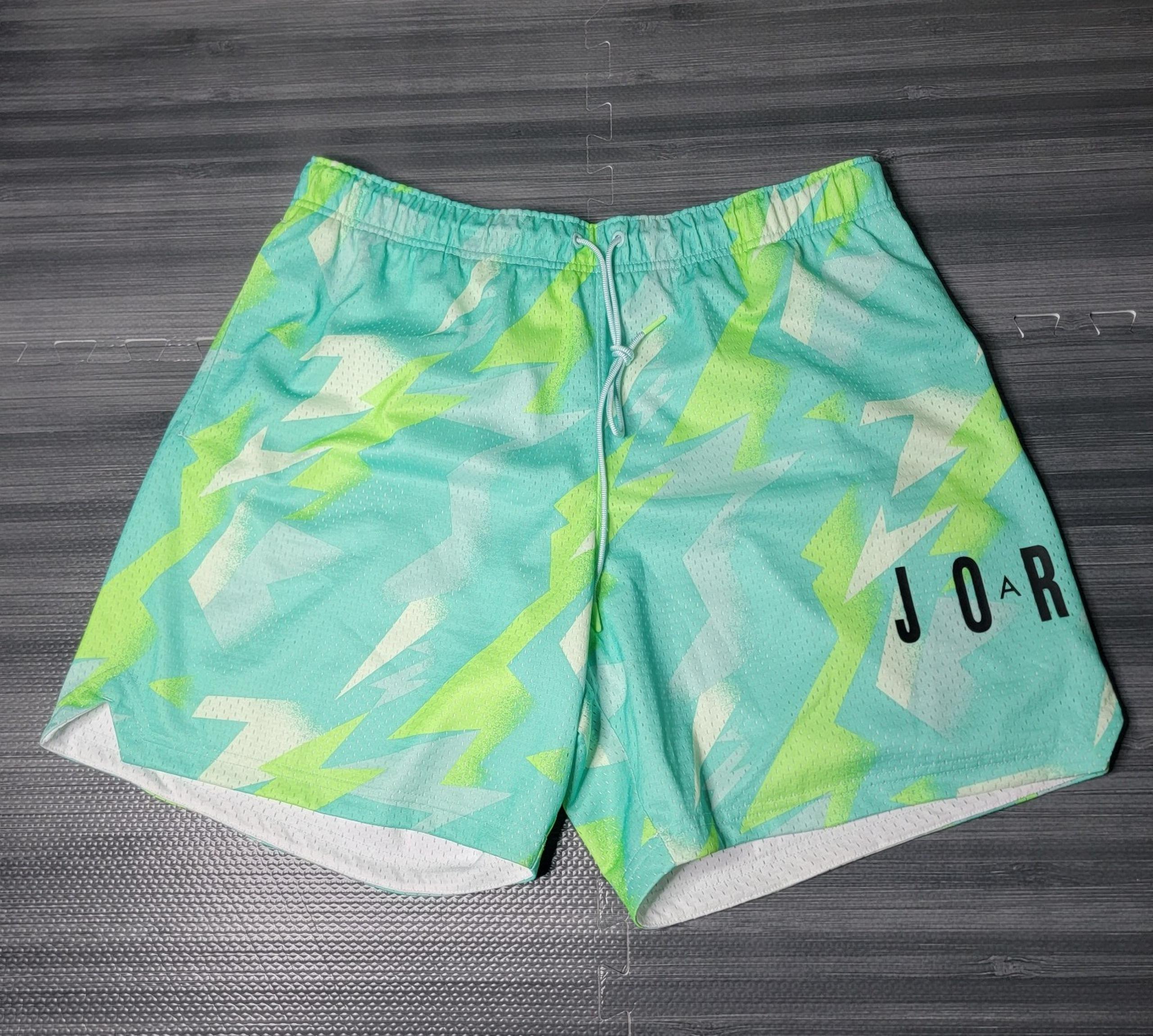 Jordan Jumpman Air Printed Mesh Shorts Sunset Pulse Men's Size XXL - CZ4757-675
