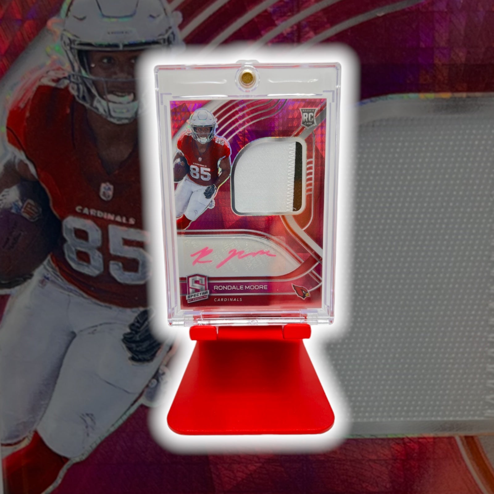 Rondale Moore SP 1/25 Spectre RPA Pink Prizm Autograph Arizona Cardinals