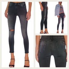 Rag & Bone 10' Capri Distressed Steele 215 Size 32 J1343