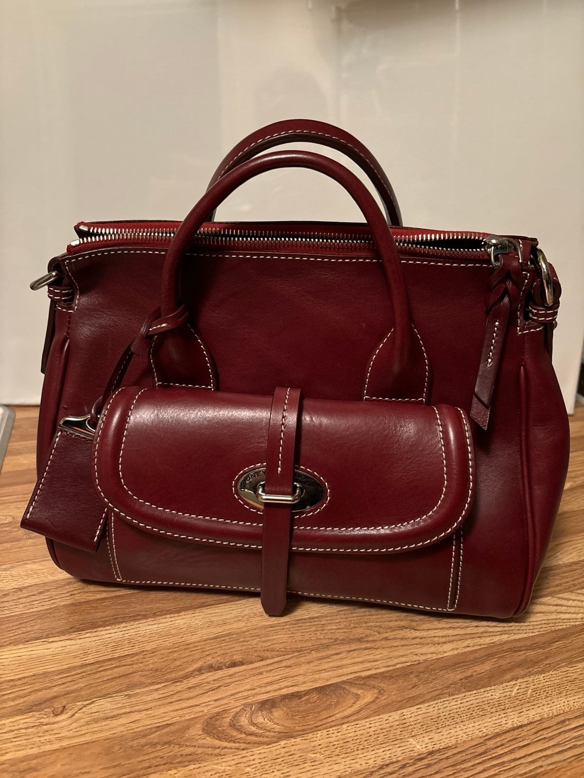 Florentine toscana small front pocket satchel hotsell