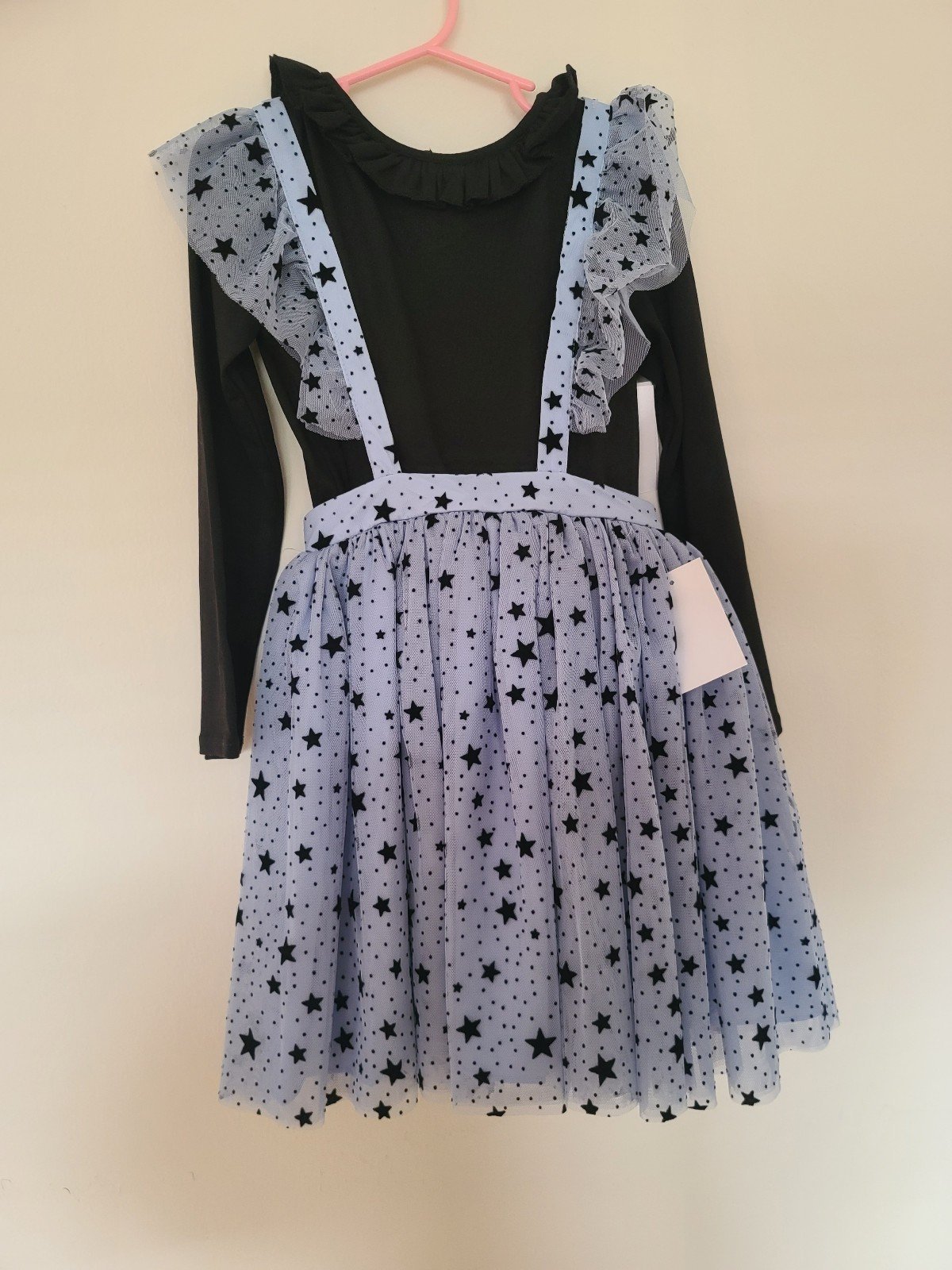 PIPPA AND JULIE 2PC Star Flocked Dress 6X
