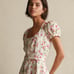 POLO Ralph Lauren Womens Linen Floral Sweet Pea Garden Party Midi Dress Size 14