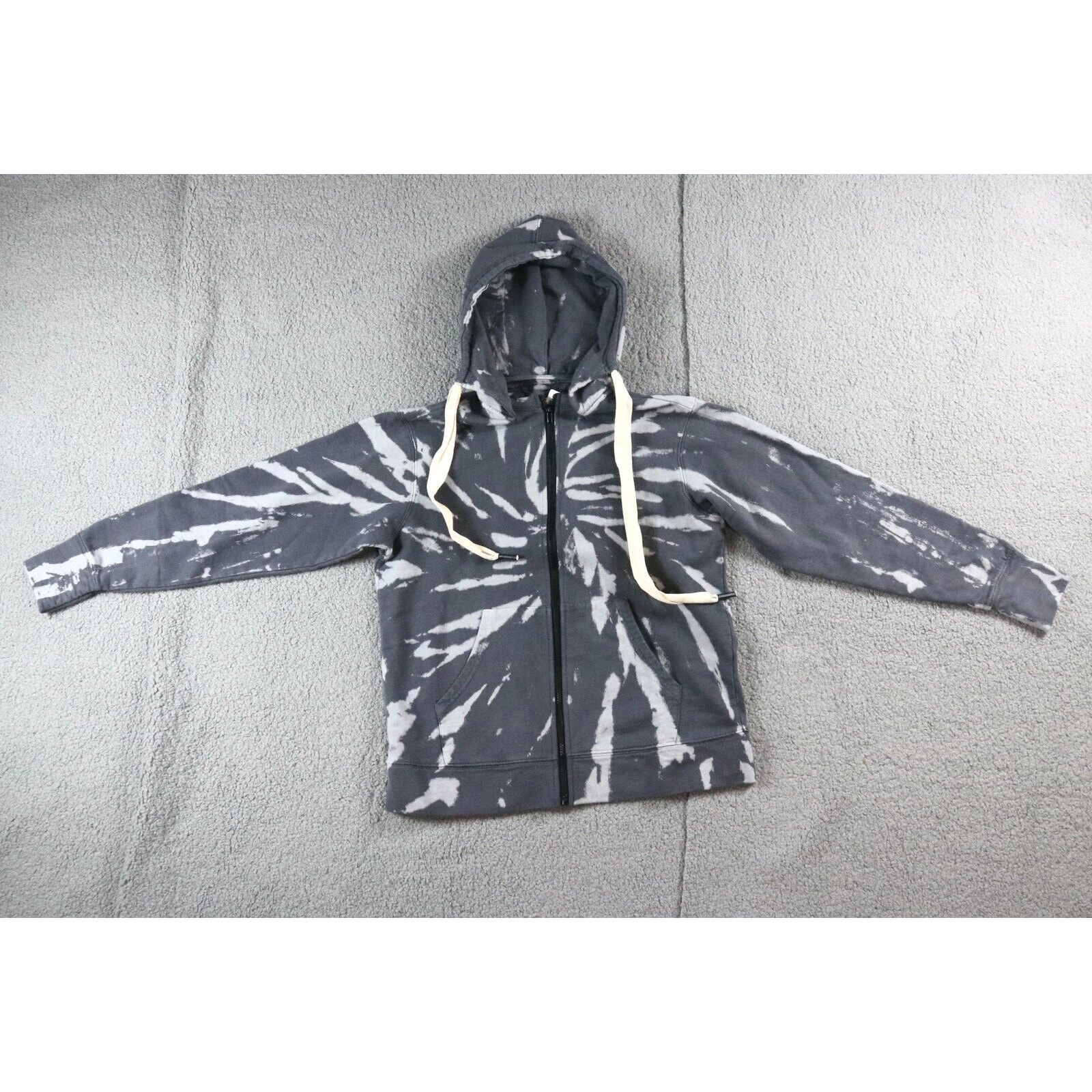Free People x Sandrine Rose Small Tie Dye Full Zip Hoodie Sweatshirt Jacket New