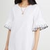 See by Chloe ruffle sleeve shift dress white - size 38 (US 6)