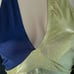 PRO Cheerleader NFL NBA Dance Halter Top Yellow + Blue Spandex Adult S NWT