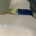 PRO Cheerleader NFL NBA Dance Halter Top Yellow + Blue Spandex Adult S NWT