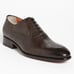 Santoni Stafford Cap Toe Oxford Dark Brown Preppy Minimalist Italy Made Size 9