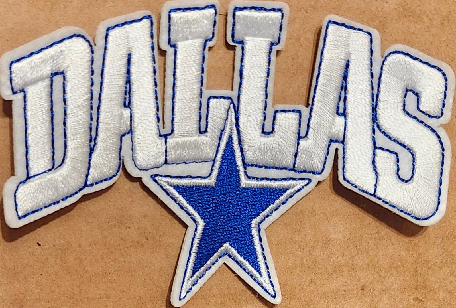 Dallas Cowboys embroidered Iron on patch 6 ct.