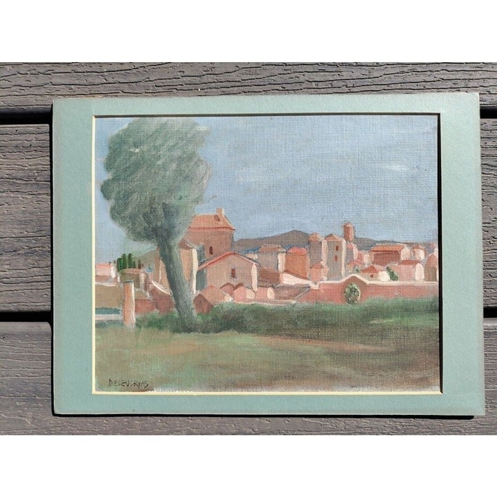 Lillian Delevoryas ~ Study from Corot 1995 Signed Matt 9 x 12 Oil Painting