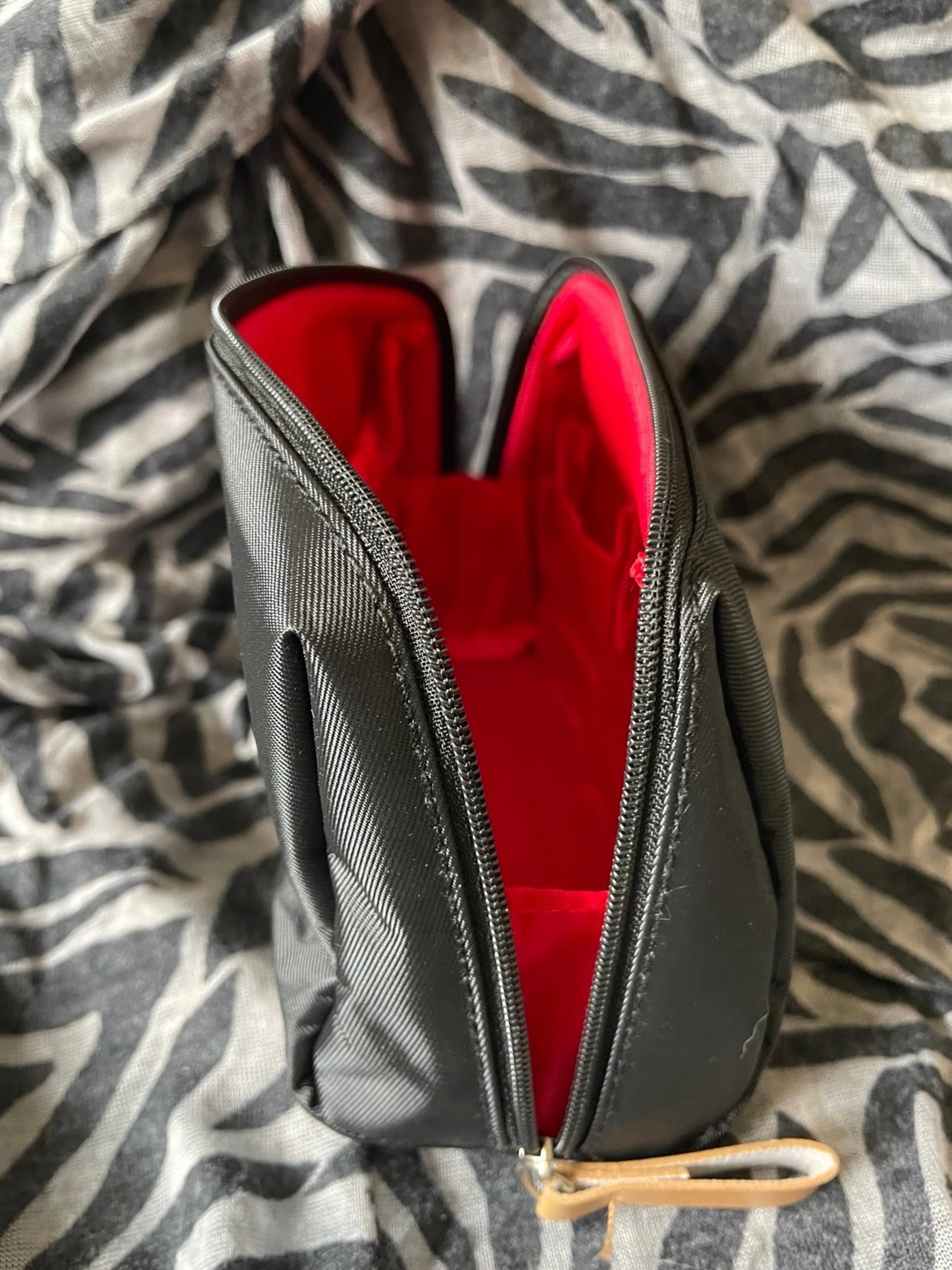 Black and Red small travel pouch
