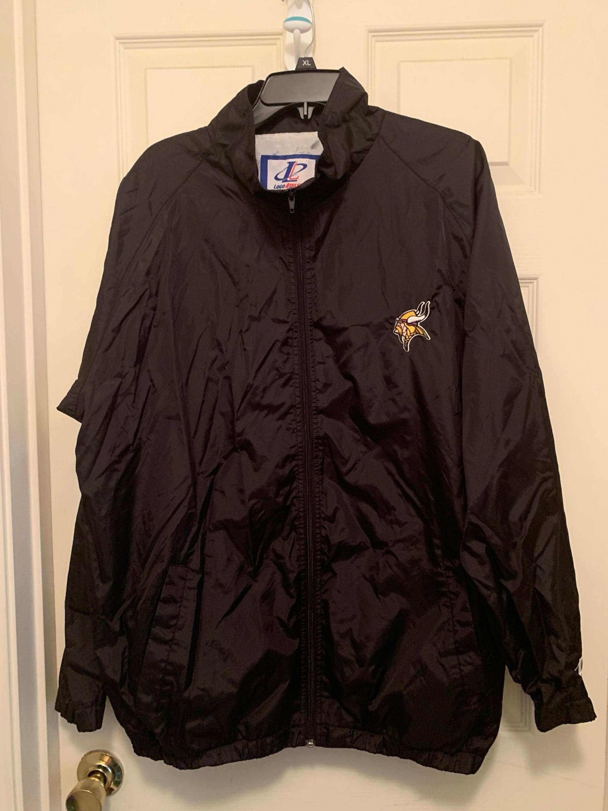 Minnesota Vikings Logo Athletic Men’s Large Windbreaker