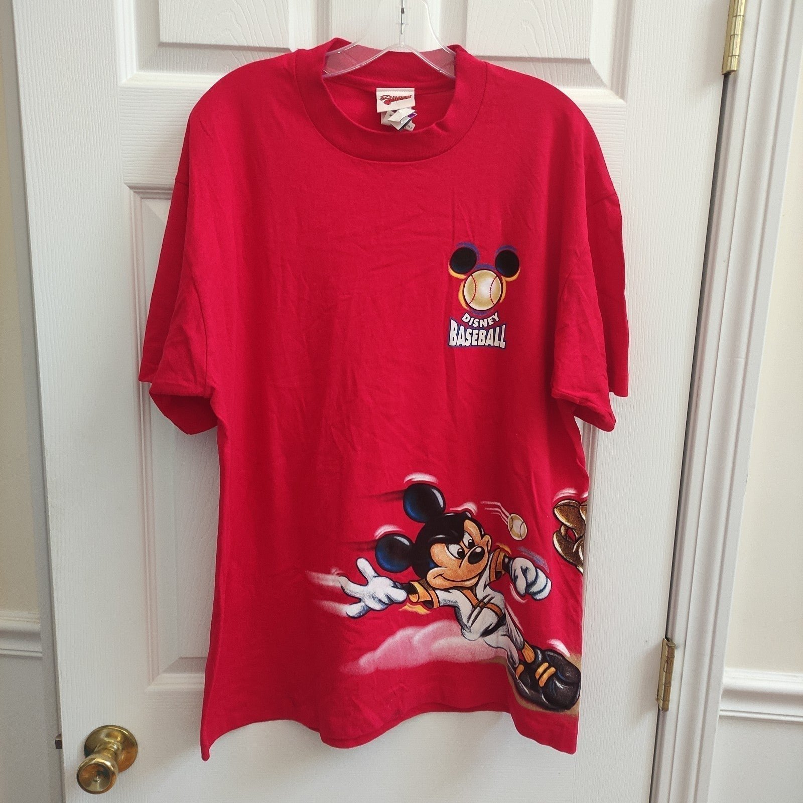 1999 Vintage Disney Baseball T Shirt XL Mickey Mouse Donald Duck