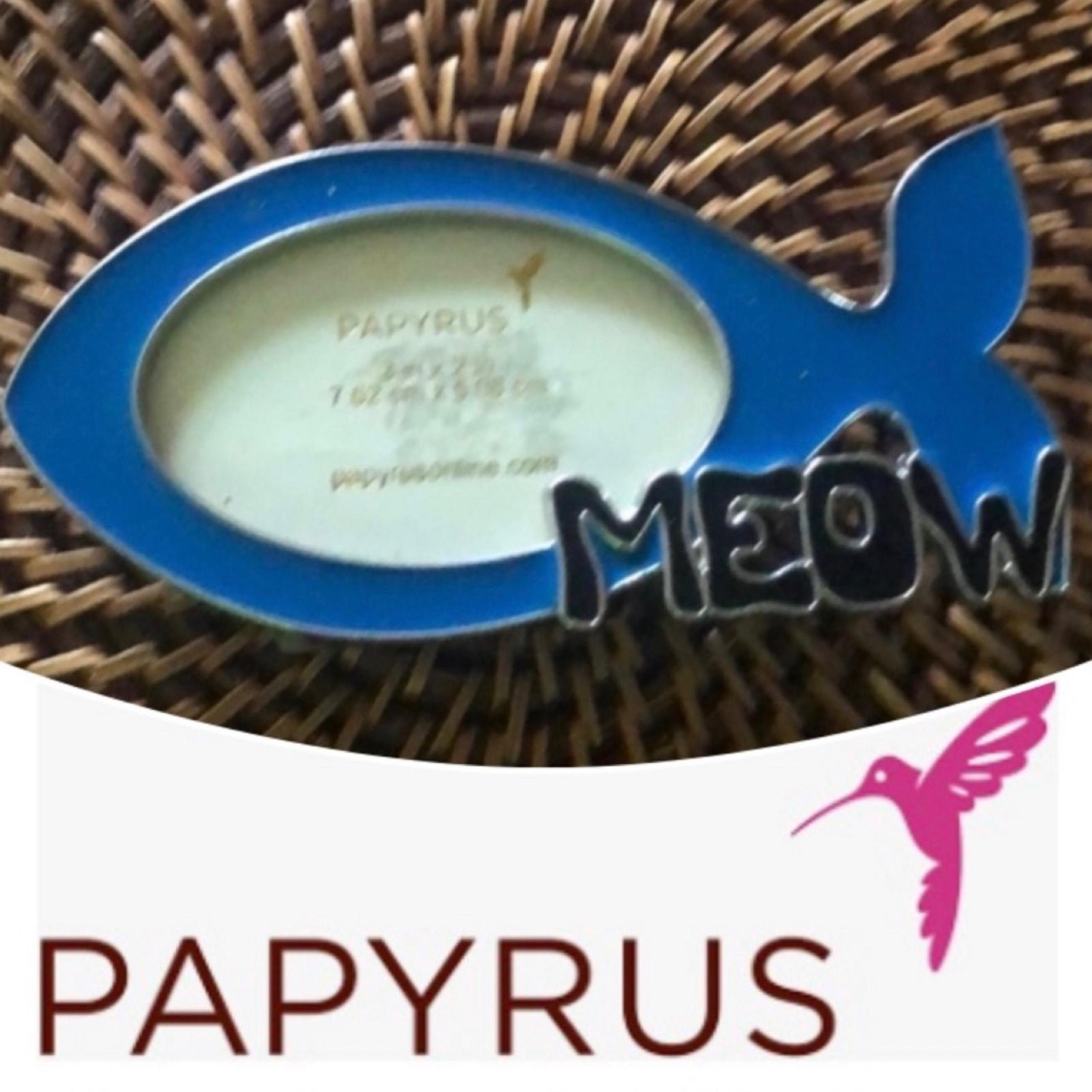 Papyrus Fish Meow Cat Mini Photo Picture Frame