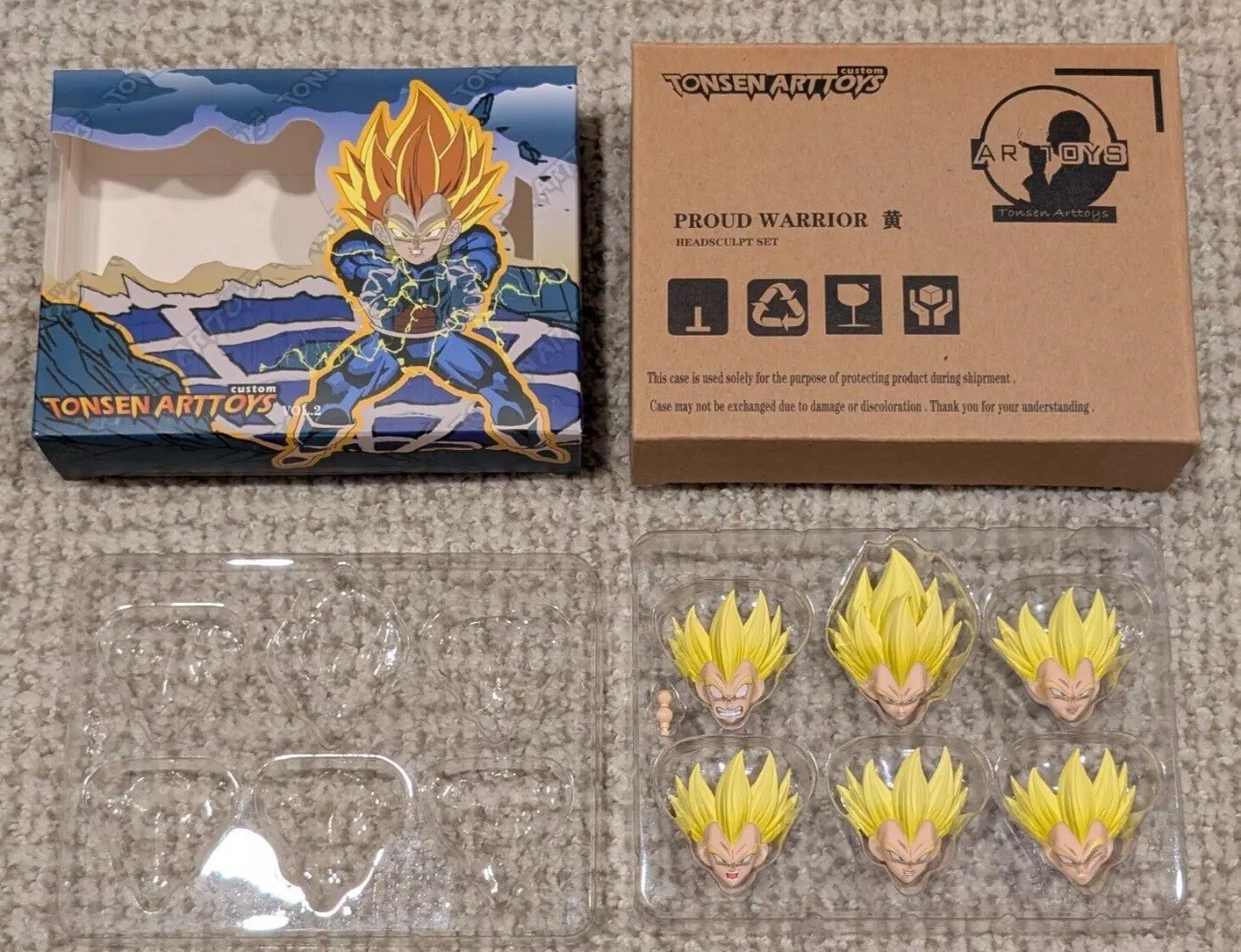 SH Figuarts Tonsenarttoys Vegeta Super Saiyan Proud Warrior SSJ Headsculpt *NEW*
