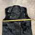 La Coalition Vest Womens Size Medium Black Faux Fur Leather Zip Closure Pockets