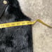 La Coalition Vest Womens Size Medium Black Faux Fur Leather Zip Closure Pockets