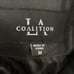 La Coalition Vest Womens Size Medium Black Faux Fur Leather Zip Closure Pockets